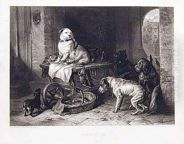 Jack in Office Oil Painting by Sir Edwin Henry Landseer