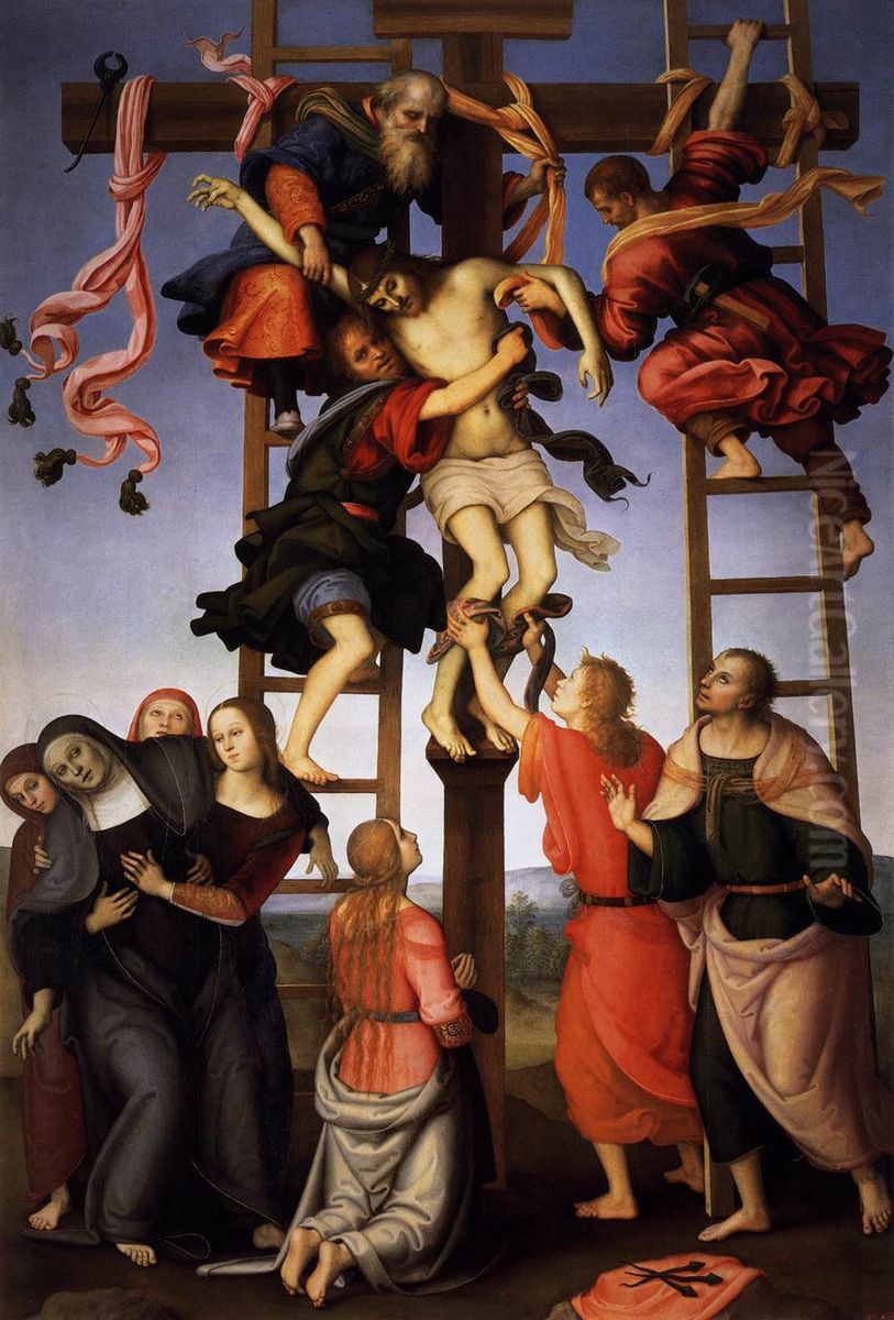 Deposition from the Cross Oil Painting by Filippino Lippi