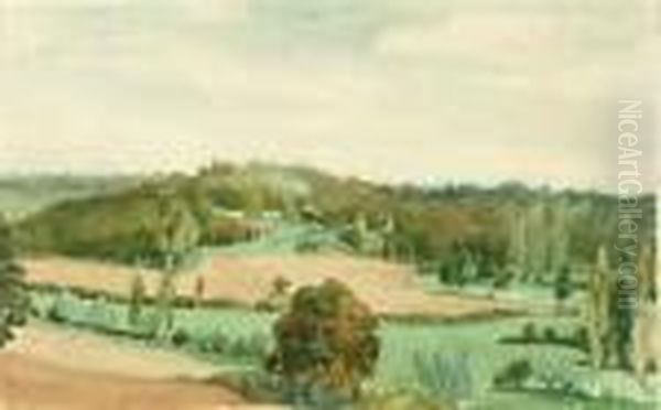 Paysage Arbore Oil Painting by Charles-Francois Daubigny