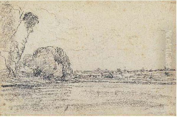 Bords De L'oise Oil Painting by Charles-Francois Daubigny