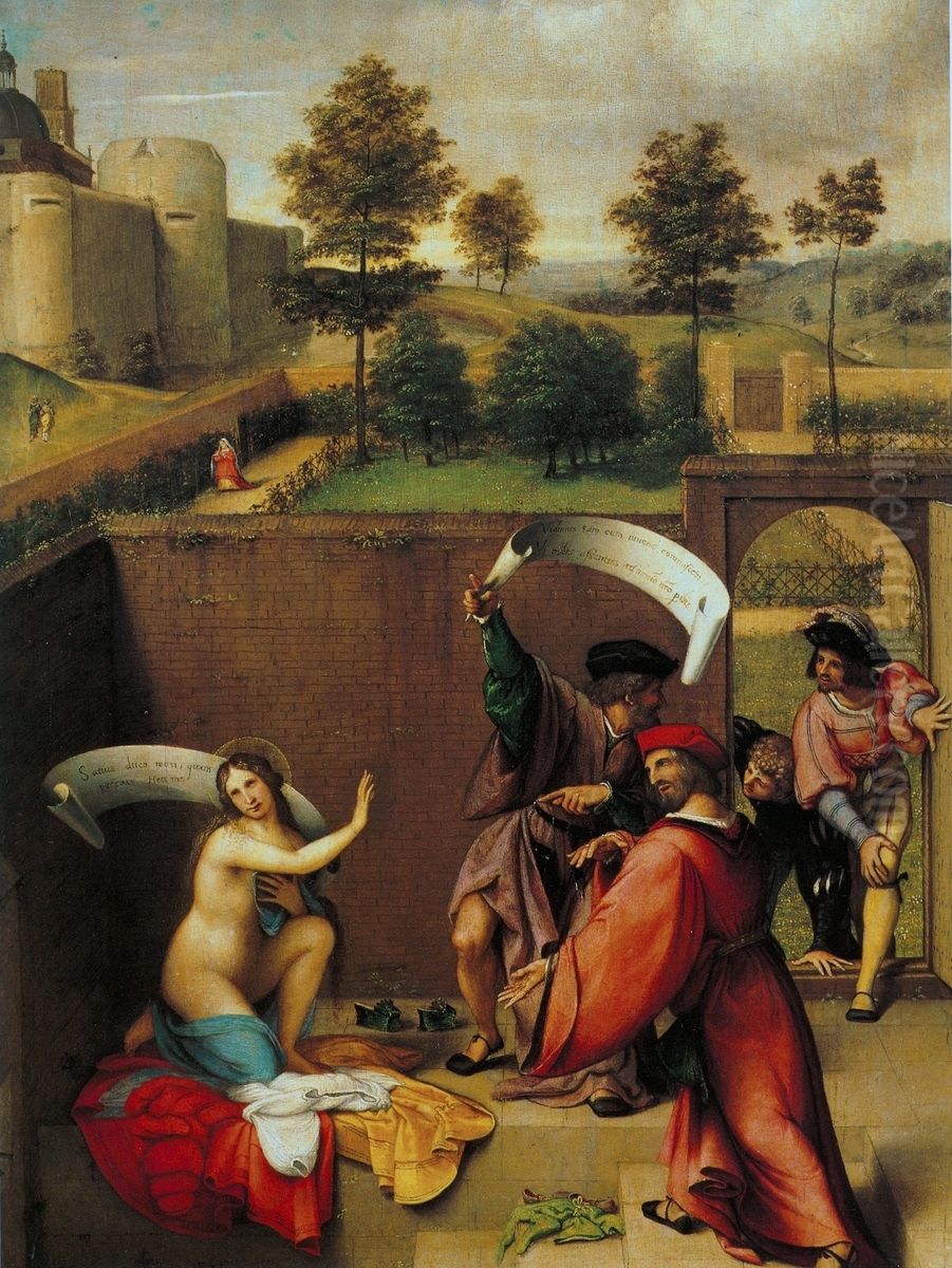 Susanna and the Elders Oil Painting by Lorenzo Lotto
