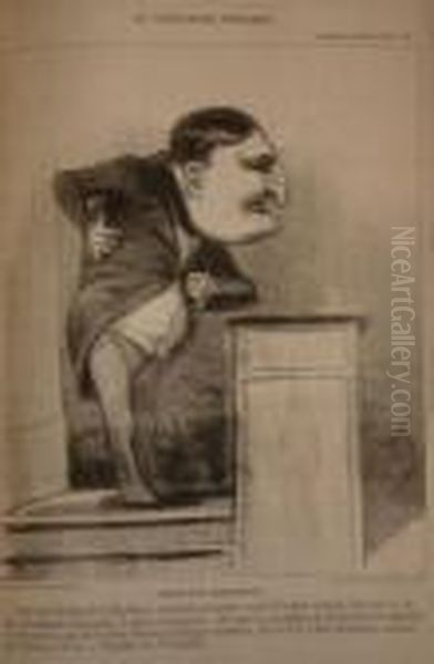 [assemblee Nationale Oil Painting by Honore Daumier
