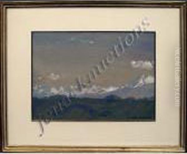 Wind River Nevada Oil Painting by Arthur Bowen Davies