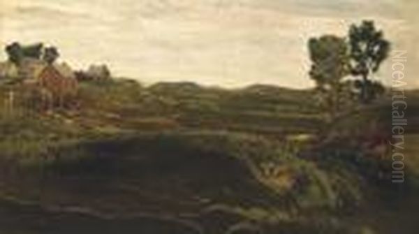 Valley Of The Johnathan Oil Painting by Arthur Bowen Davies