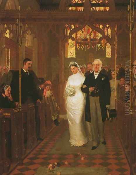 Till Death Us Do Part Oil Painting by Edmund Blair Blair Leighton
