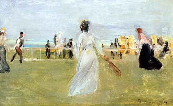 Tennis Game by the Sea Oil Painting by Max Liebermann