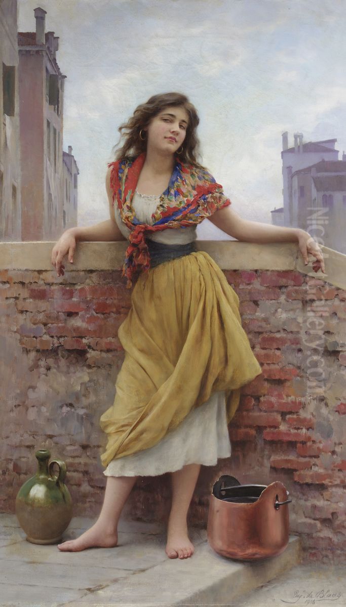 The Watercarrier Oil Painting by Eugene de Blaas
