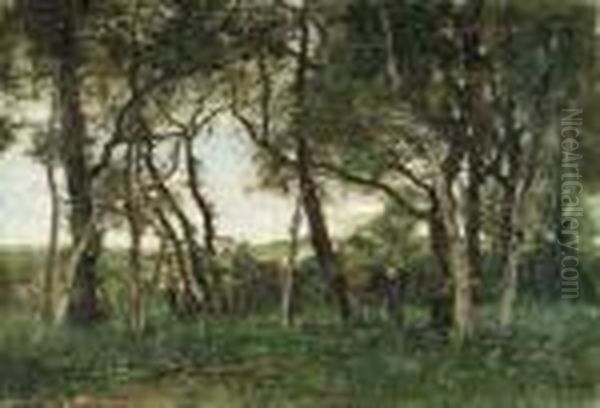In The Wood
Oil On Canvas Oil Painting by Theophile Emile Achille De Bock