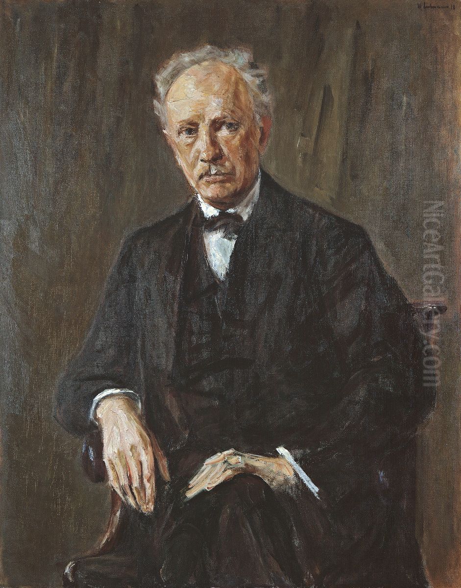 Portrait of Richard Strauss Oil Painting by Max Liebermann