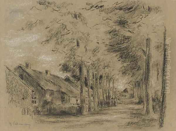 Dorfstrasse in Laren Oil Painting by Max Liebermann