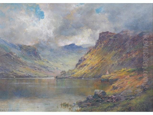 Near Stronachlacher Oil Painting by Alfred de Breanski