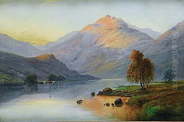 Paisaje Escoces Oil Painting by Alfred de Breanski