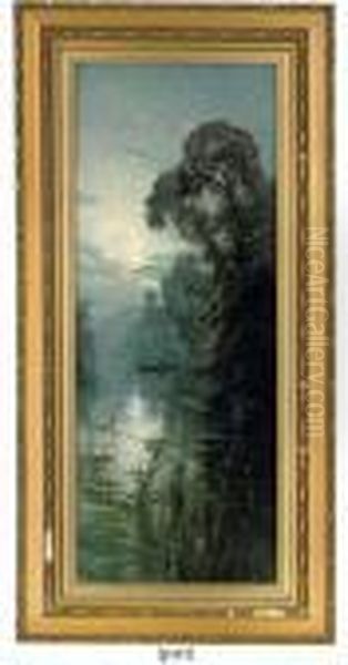 A Summer Morning, The Quarry Woods Oil Painting by Alfred Fontville De Breanski