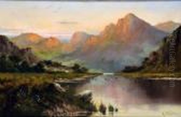 Untitled Oil Painting by Alfred Fontville De Breanski