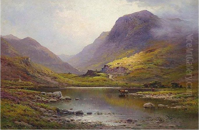 Summer Morning In The Gap Of Dunloe, Killarney Oil Painting by Alfred Fontville De Breanski