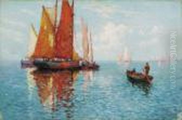 Breanski, A. De, Jr Oil Painting by Alfred Fontville De Breanski