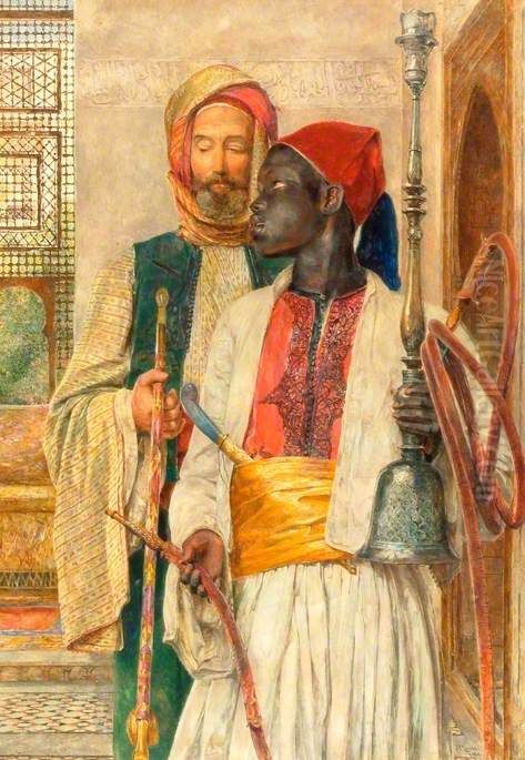 The Pipe Bearer Oil Painting by John Frederick Lewis