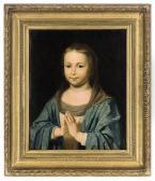 Young Girl At Prayer Oil Painting by Philippe de Champaigne