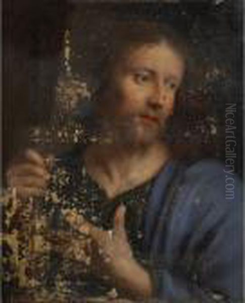 Tete De Saint Jacques Le Majeur 
[studio Of Philippe De Champaigne ; Head Of Saint James The Elder ; Oil 
On Canvas ; Unframed] Oil Painting by Philippe de Champaigne