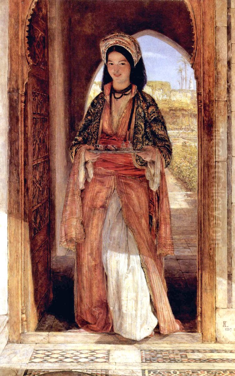 The Coffee Bearer Oil Painting by John Frederick Lewis