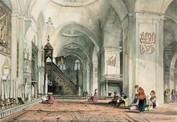Great Mosque at Brussa Oil Painting by John Frederick Lewis