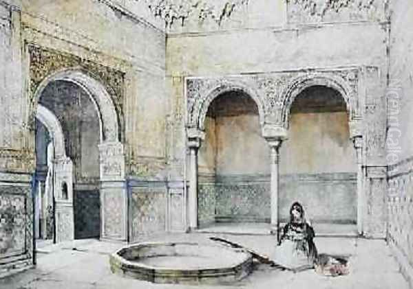 Interior of the Hall of the Abencerrajes Oil Painting by John Frederick Lewis