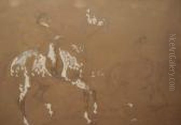 Deux Cavaliers Oil Painting by Alfred De Dreux