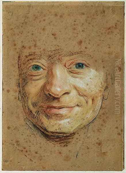 Self Portrait 2 Oil Painting by Maurice Quentin de La Tour