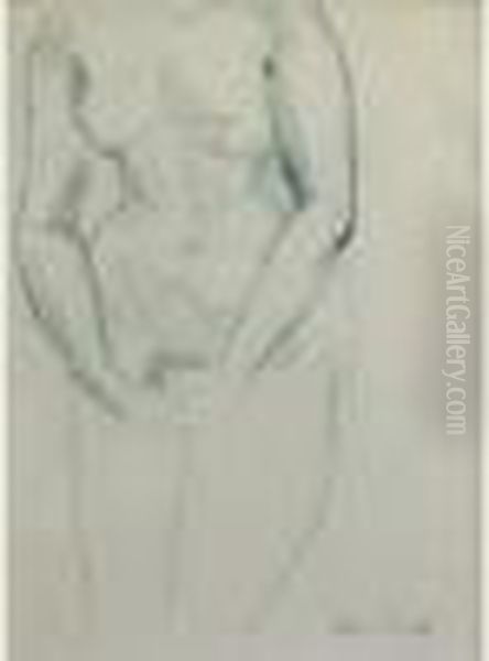 Etude De Nu Feminin Oil Painting by Roger de La Fresnaye