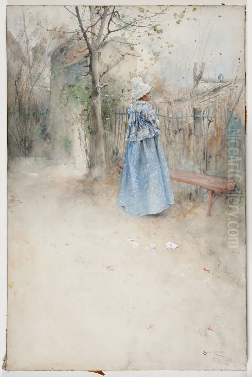 Autumn Oil Painting by Carl Larsson