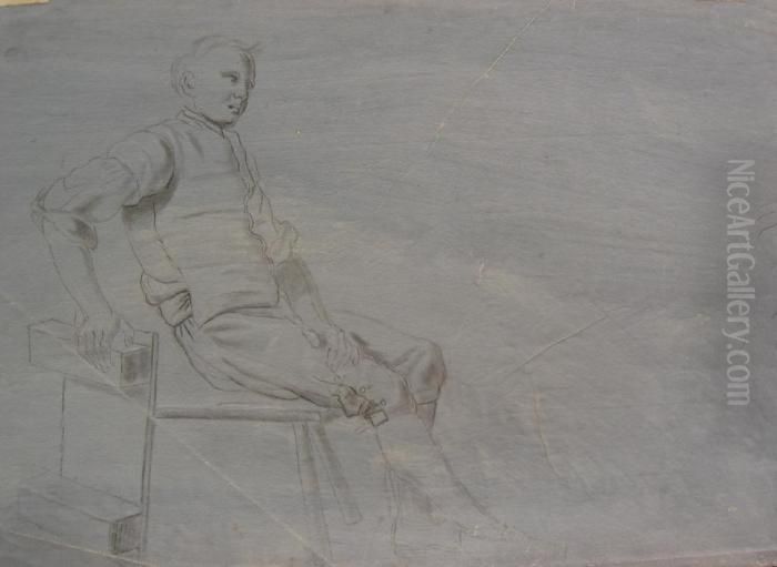 Etude D?homme Assis De Profil Oil Painting by Gerard de Lairesse