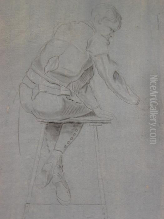 Etude D?homme Assis De Dos Oil Painting by Gerard de Lairesse