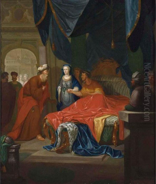 Other Properties
 

 
 
 

 
 Seleucus Offering His Wife Stratonice To Antiochus Oil Painting by Gerard de Lairesse