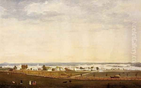 Castine, Maine Oil Painting by Fitz Hugh Lane