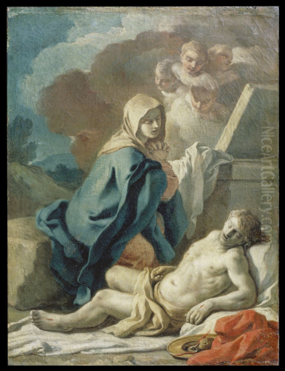 Pieta Oil Painting by Francesco de Mura