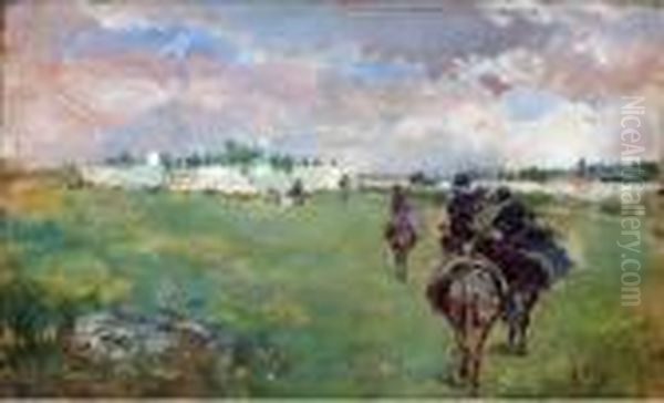 Paysage Du Sud De L'italie. Oil Painting by Giuseppe de Nittis