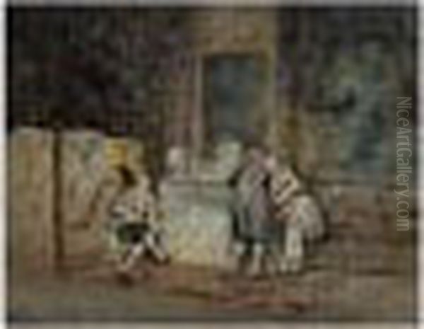 An Elegant Interior Oil Painting by Giuseppe de Nittis