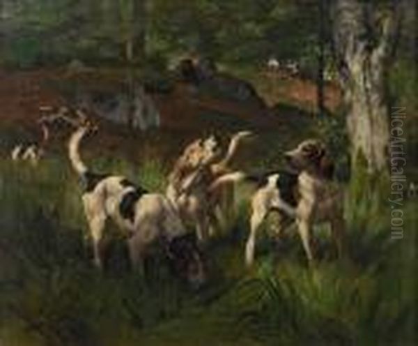 On The Scent Oil Painting by Charles Olivier De Penne