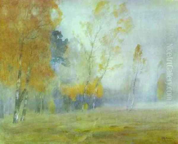 Fog Autumn 1899 Oil Painting by Isaak Ilyich Levitan