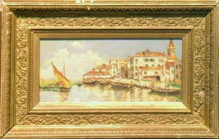 Venezia Oil Painting by Antonio Maria de Reyna
