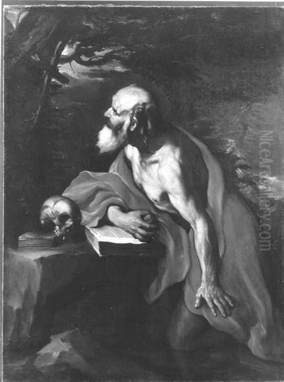 Hl. Hieronymus Oil Painting by Jusepe de Ribera