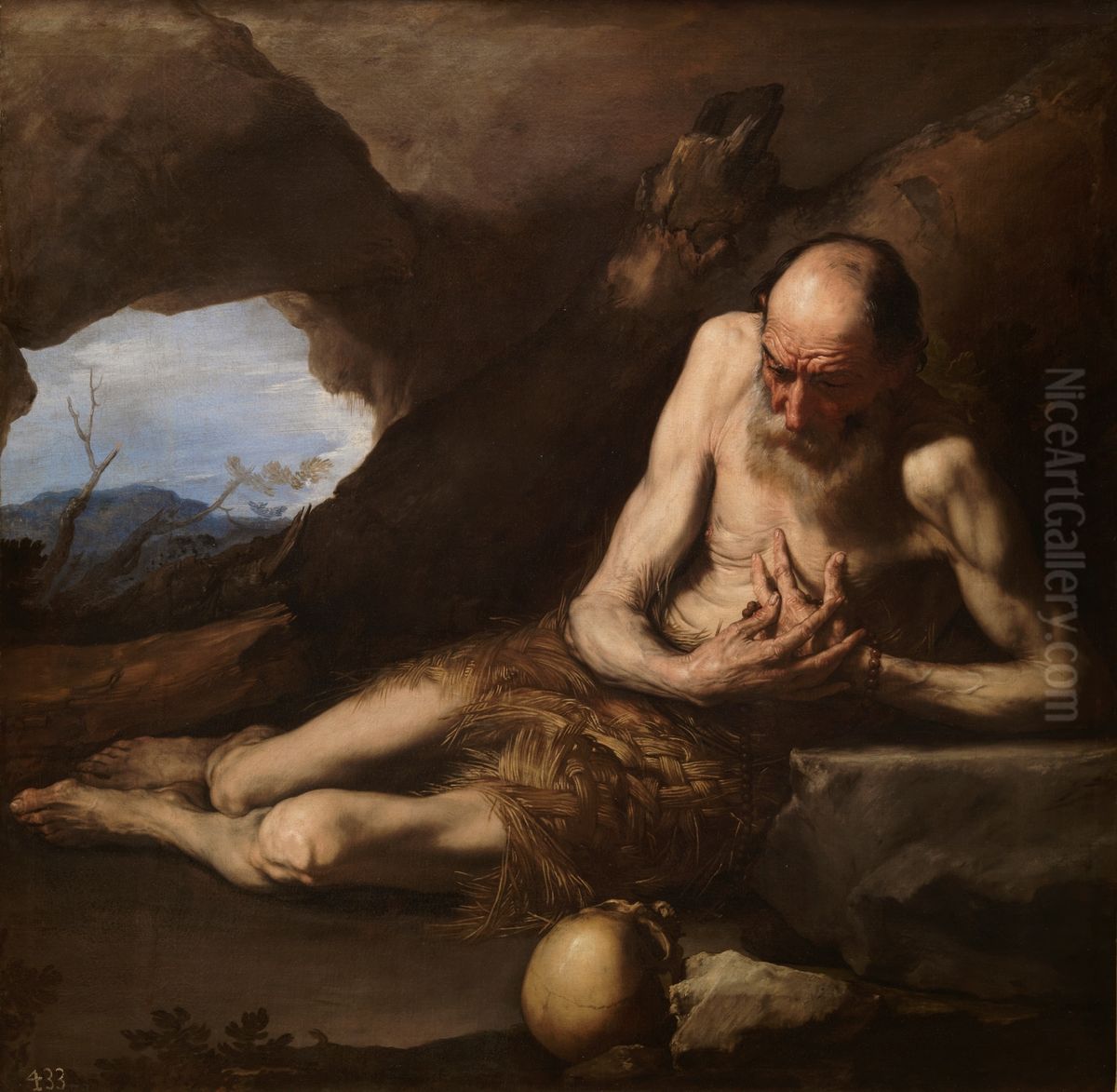 San Pablo Ermitano Oil Painting by Jusepe de Ribera