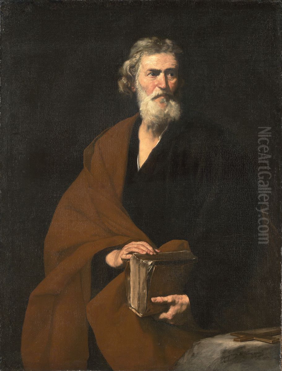 Saint Matthew Oil Painting by Jusepe de Ribera