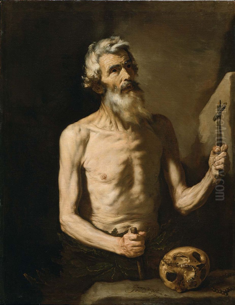 Saint Onophrius Oil Painting by Jusepe de Ribera