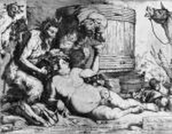 Silenus At The Wine Vat Oil Painting by Jusepe de Ribera