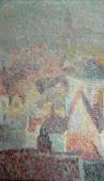 Zicht Op De Daken Oil Painting by Gustave De Smet