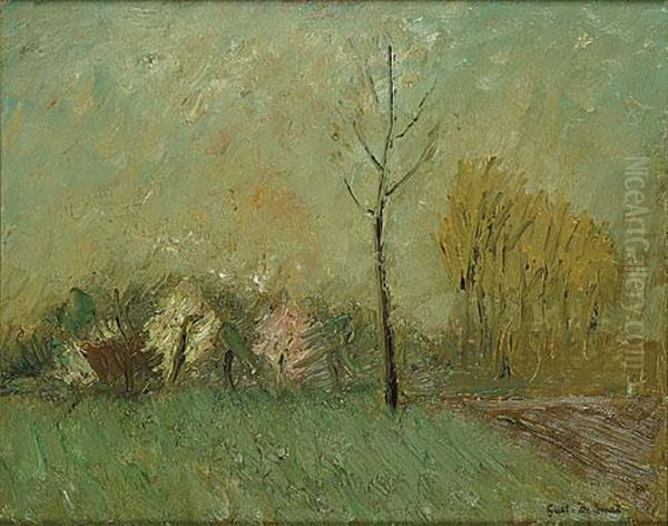 Landschap Metbomen.
Arbres Dans Un Paysage Oil Painting by Gustave De Smet