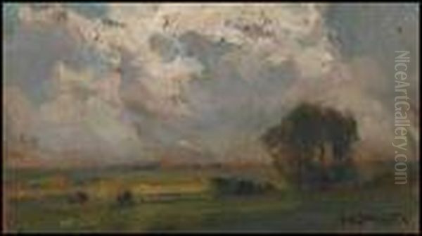 August Afternoon, Arthabaska Oil Painting by Marc Aurele de Roy Suzor-Cote