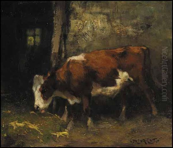 Dans L'etable Oil Painting by Marc Aurele de Roy Suzor-Cote