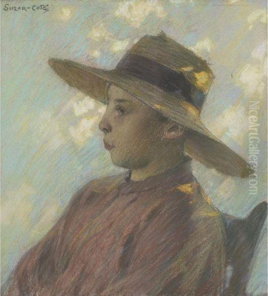 Portrait Of J.g. Poisson Oil Painting by Marc Aurele de Roy Suzor-Cote